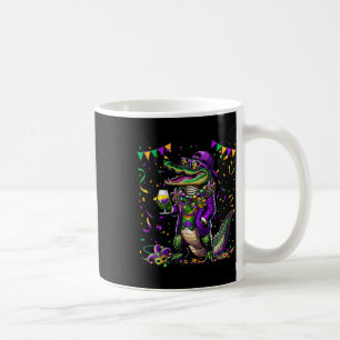 Mardigator Mardi Gras Alligator Costume Men Women  Coffee Mug