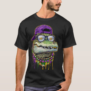 Mardigator Mardi Gras Alligator Costume Men Women T-Shirt