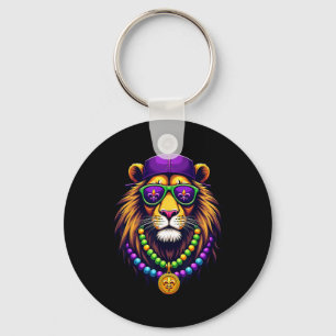 Mardigator Mardi Gras Lion Costume Men Women Mardi Keychain