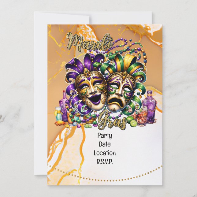 Mardigras Invitation (Front)