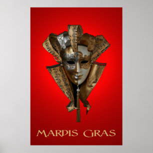 Mardis Gras 36 x 24 Poster