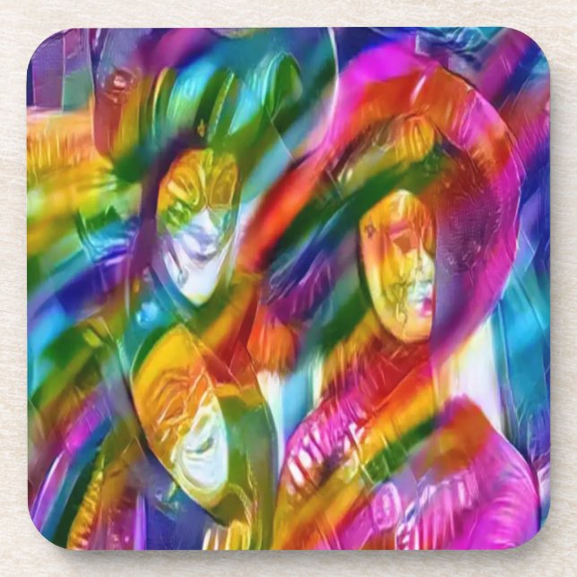 Mardis Gras Coaster (Front)