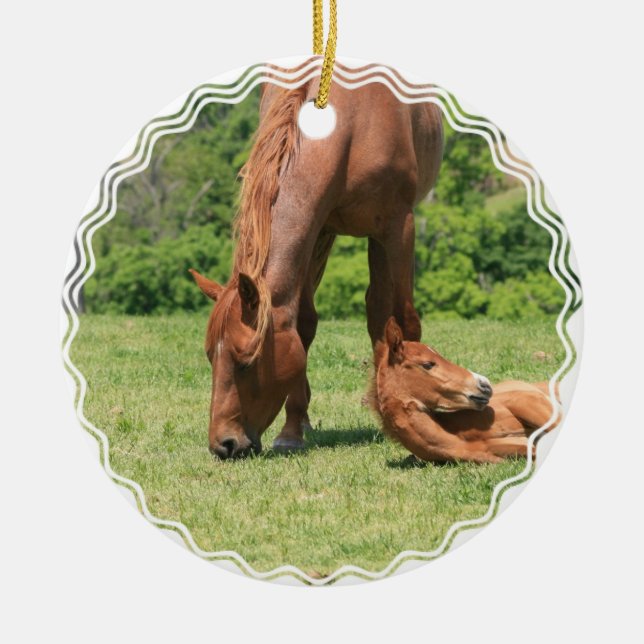 Mare and Colt Ornament (Front)