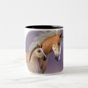Mare and Foal - Appaloosa Two-Tone Coffee Mug