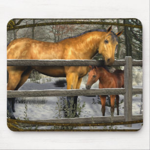 Mare and Foal Mouse Pad