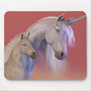 Mare and Foal = Unicorn Mouse Pad