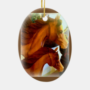 mare and pony ornament