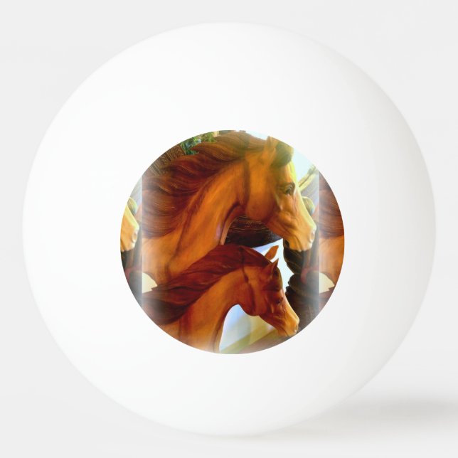 mare and pony ping pong ball (Front)