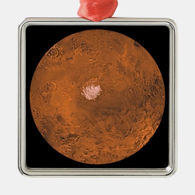 Mare Australe region of Mars Metal Ornament (Front)