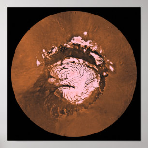 Mare Boreum region of Mars Poster