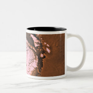 Mare Boreum region of Mars Two-Tone Coffee Mug