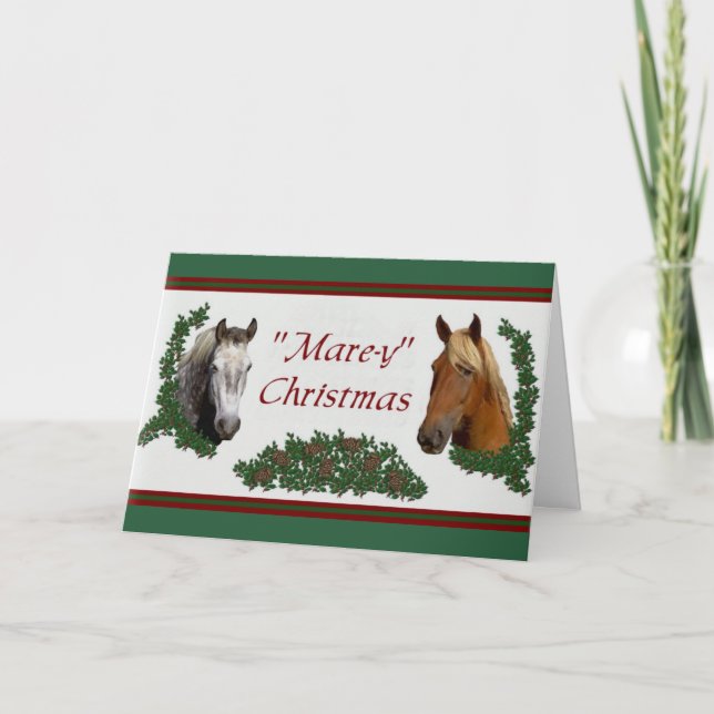 Mare-y Christmas Card (Front)