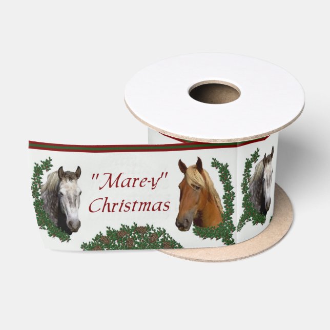 Mare-y Christmas Satin Ribbon (Spool)