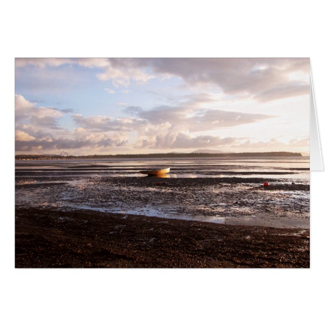 MARÉE BASSE AU COUCHER DU SOLEIL (Devant horizontal)