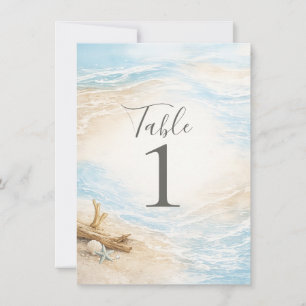 Marées Eternelles Tableau de Numéro de Table Aquar