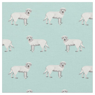 maremma sheepdog dogs mint fabric