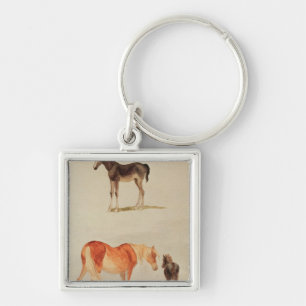 Mares and foals keychain