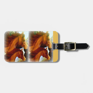 mares and ponies luggage tag