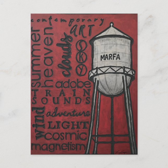 Marfa, Texas Postcard (Front)