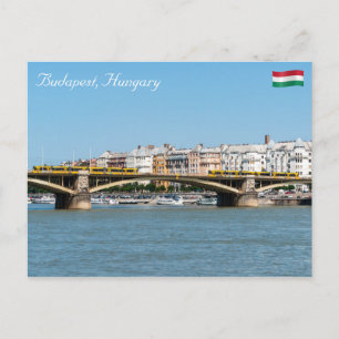 Margaret Bridge in Budapest - Hungary Postcard