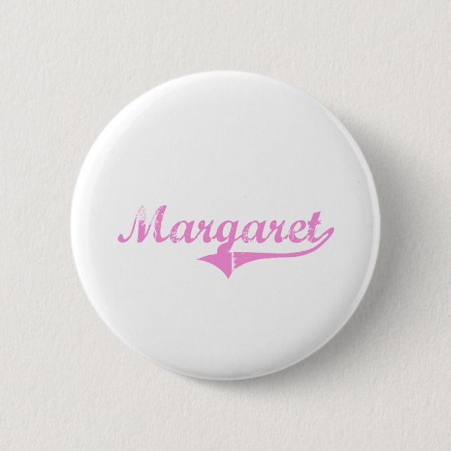 Margaret Classic Style Name 2 Inch Round Button (Front)