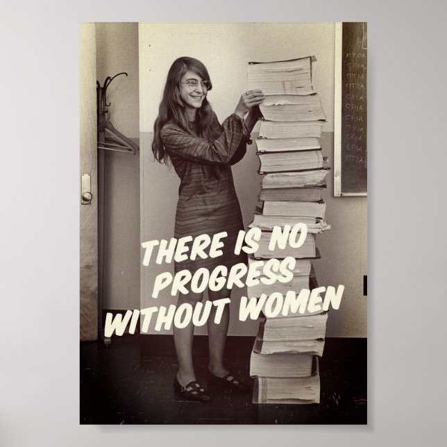 Margaret Hamilton NASA Coding Hero Poster (Front)