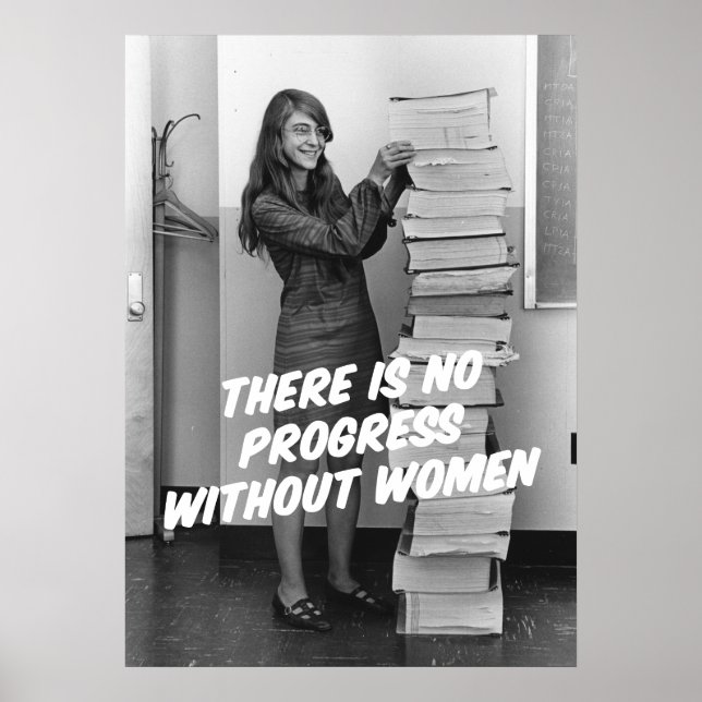 Margaret Hamilton Vintage Poster photo de la NASA (Devant)