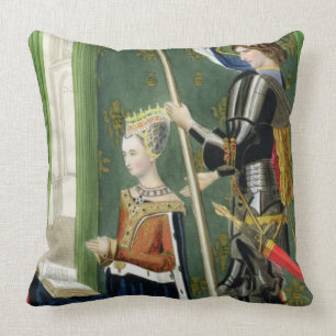 Margaret of Denmark, Queen of Scots (1456-86) afte Throw Pillow