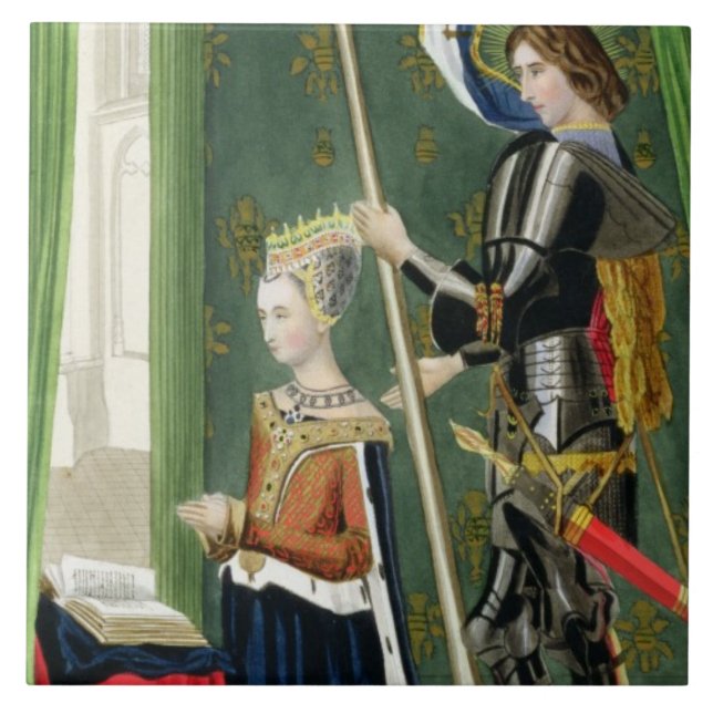 Margaret of Denmark, Queen of Scots (1456-86) afte Tile (Front)