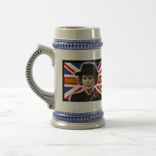Margaret Thatcher I Love Maggie Beer Stein