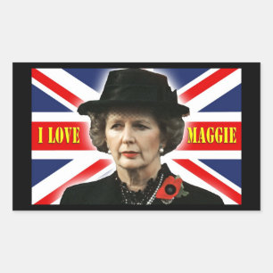 Margaret Thatcher I Love Maggie Sticker