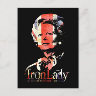 Margaret Thatcher Postcard