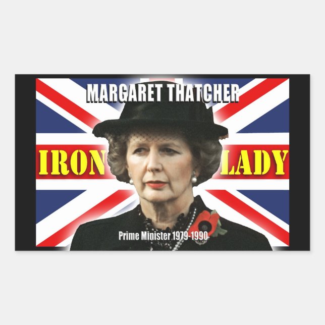 Margaret Thatcher Prime Minister Sticker (Front)