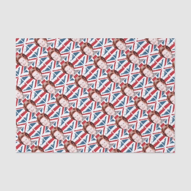 MARGARET THATCHER UNION JACK TISSUE PAPER (Front)