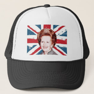 MARGARET THATCHER UNION JACK TRUCKER HAT