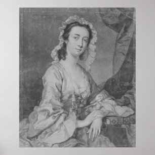 Margaret Woffington, engraved by John Faber Jr Poster