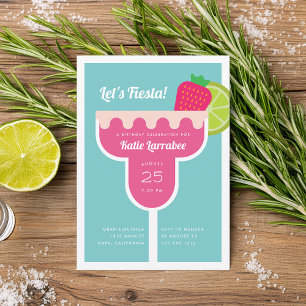 Margarita Anniversaire Fête Invitation