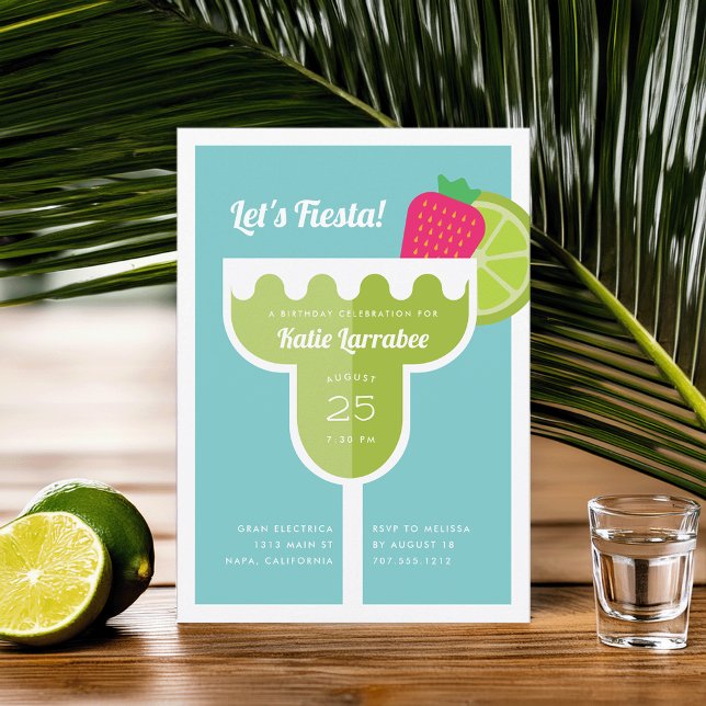 Margarita Anniversaire Fête Invitation (Créateur téléchargé)