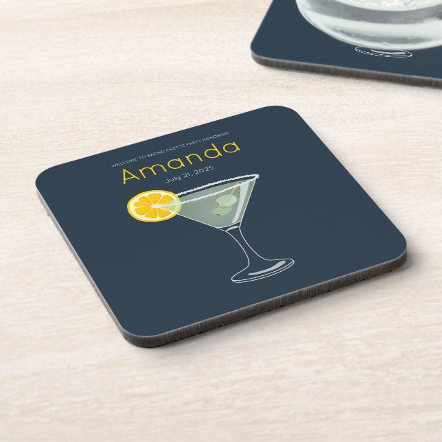 Margarita Bachelorette Party  Coaster (Left Side)
