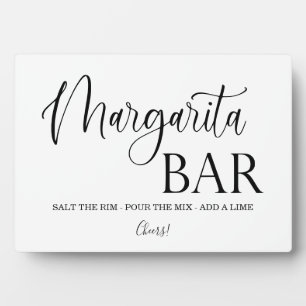 Margarita Bar Signal mariage Tabletop Plaque