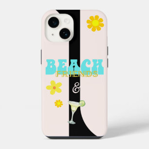 Margarita Beach Friends Retro Floral iPhone 14 Case