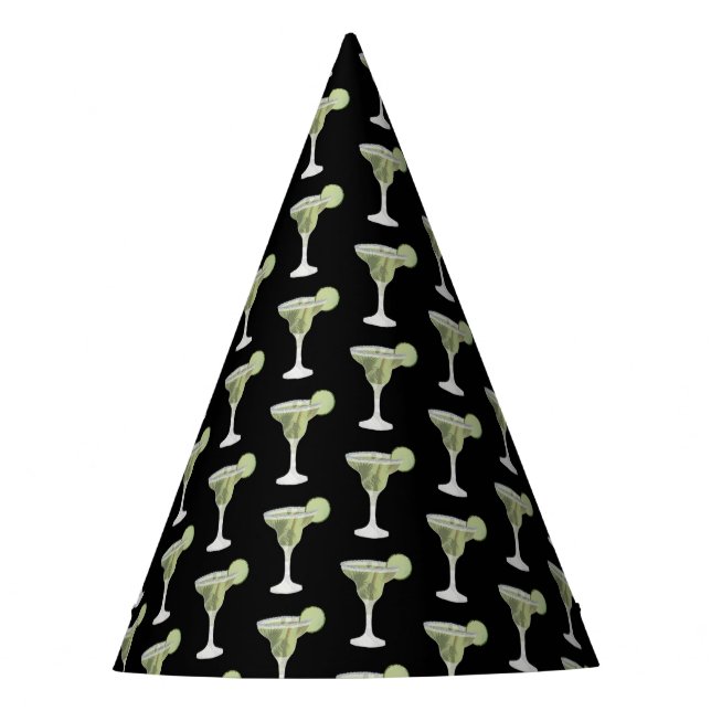 Margarita Black Party Hat (Front)