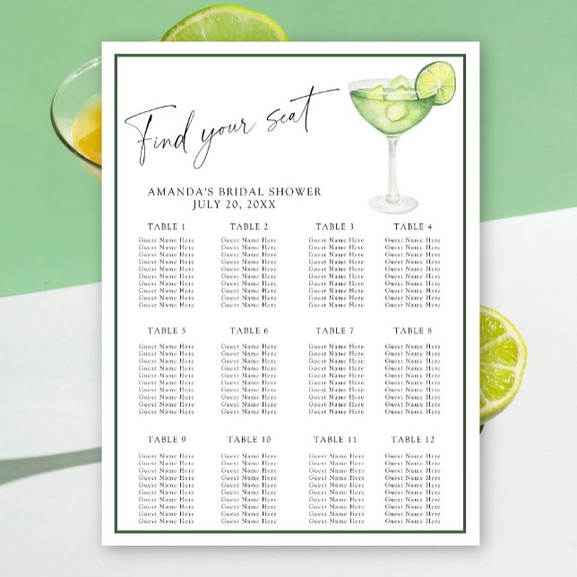 Margarita Bridal shower seating chart (Creator Uploaded)