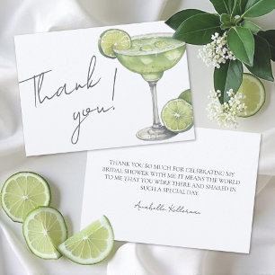 Margarita Bridal Shower Thank You Card