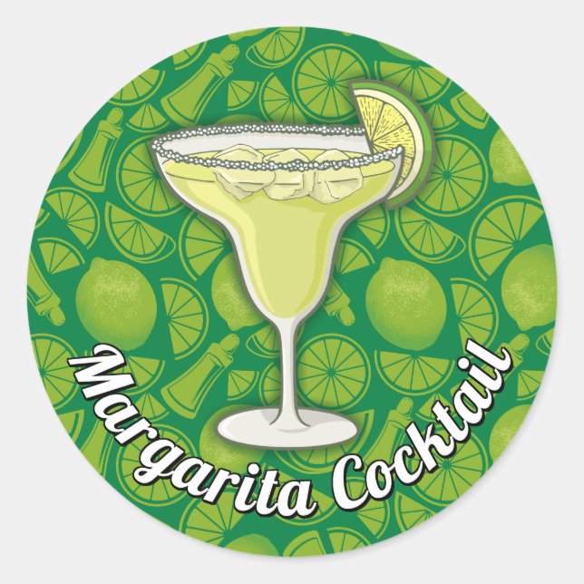 Margarita Classic Round Sticker (Front)