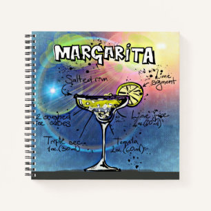 Margarita Cocktail (#9 of 12 Drink Recipe Sets) Notebook