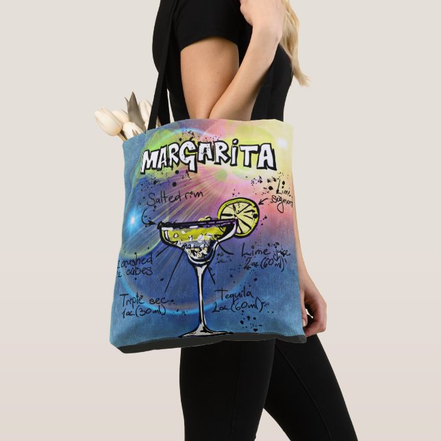 Margarita Cocktail (#9 of 12 Drink Recipe Sets)    Tote Bag (Close Up)