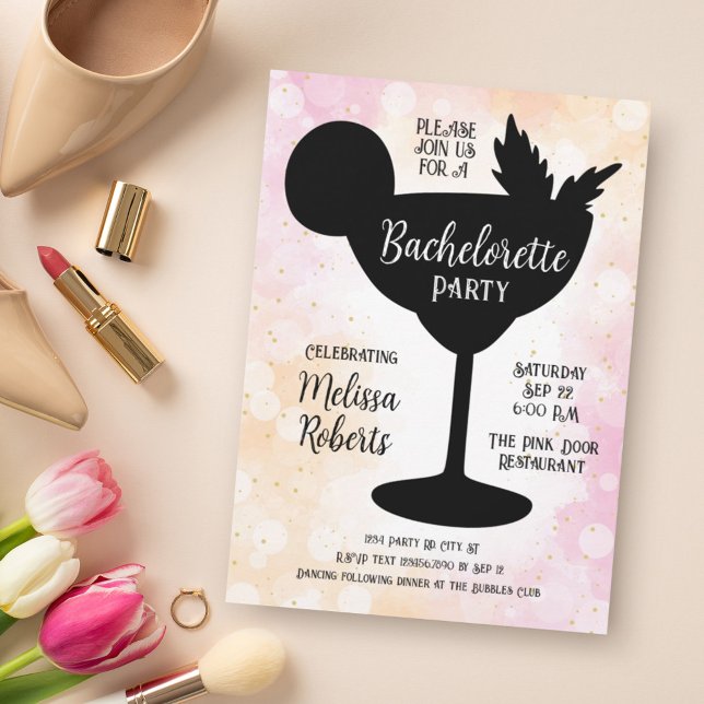 Margarita Cocktail Bachelorette Party Invitation (Creator Uploaded)