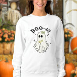 Margarita Cocktail Cute Funny Ghost Halloween Sweatshirt<br><div class="desc">A funny and sweet ghost drawing with 'BOO-zy' and a margarita in it's 'hands'. The cute little ghosty has a green bow on its head to match the drink for an extra pop of colour, but you can also either hide the bow entirely (just tap on the 'eye' icon when...</div>
