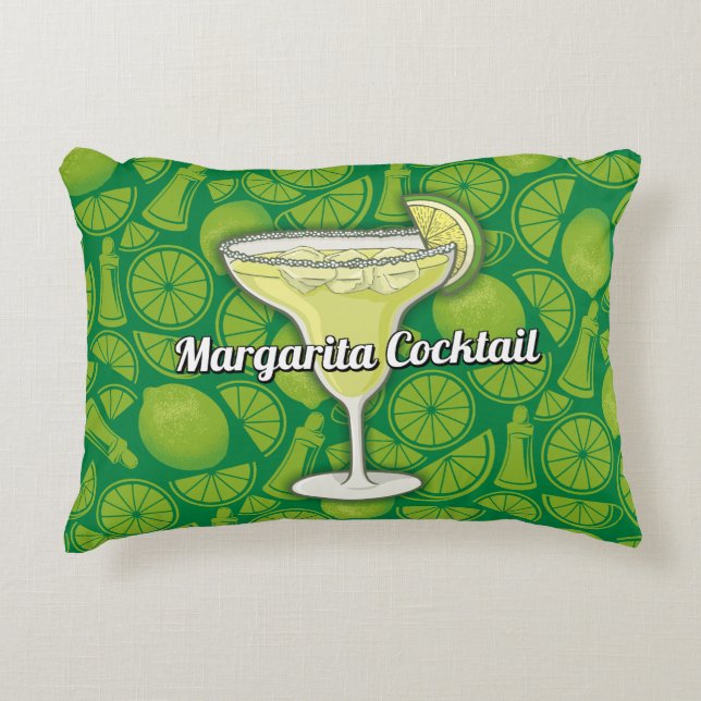 Margarita Cocktail Decorative Pillow (Front)